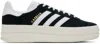 Adidas Originals Womens Core Black Gazelle Bold Brand-stripe Suede Low-top Trainers Eur 38/5 Uk In Core Black / Ftwr Wh