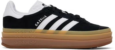 Adidas Originals Black Gazelle Bold Sneakers In Core Black / Ftwr Wh