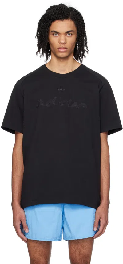 Adidas Originals Black Graphic T-shirt