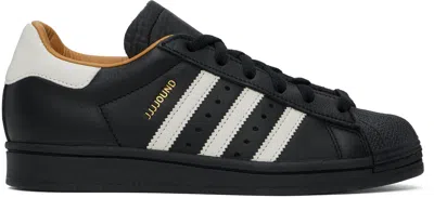 Adidas Originals Black Jjjjound Edition Superstar Sneakers In Core Black/off White