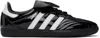 Adidas Originals Samba Lt Leather-trimmed Patent-leather Sneakers In Core Black / Ftwr Wh