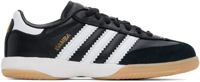 Adidas Originals Samba Mn Suede-trimmed Leather Sneakers In Core Black/ftwr Whit