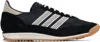 Adidas Originals Womens Sl 72 Suede And Mesh Low-top Trainer Black Wonder White Offwh In Core Black / Wonder