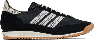 Adidas Originals Black Sl 72 Og Sneakers In Core Black / Wonder