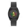 Adidas Originals Black Synthetic Sport Watch In Black