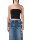 Adidas Originals Black Tube Top In Black