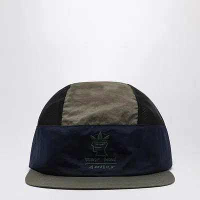 Adidas Originals Black/blue/green Baseball Cap With Logo