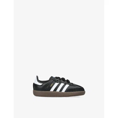 ADIDAS ORIGINALS KIDS' SAMBA OG LEATHER LOW-TOP TRAINE