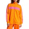Adidas Originals Blocked Track Jacket In Orange/semi Lucid Fuchsia