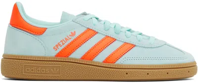 Adidas Originals Blue & Orange Handball Spezial Sneakers In Seflaq/impora/gum4