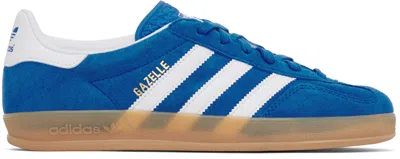 Adidas Originals Gazelle Indoor Sneakers In Blue