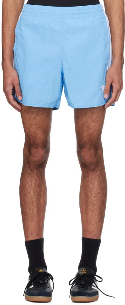 Adidas Originals Blue Sprinter Shorts In Semi Blue Burst