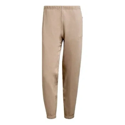 Adidas Originals Blue Version Series Solid Color Sports Bundle Feet Pants Khaki In Brown