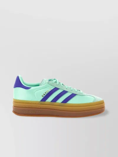 Adidas Originals Bold Gazelle Sneakers With Contrasting Textured Sole In Blue