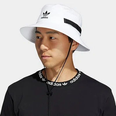 Adidas Originals Boonie Bucket Hat In White
