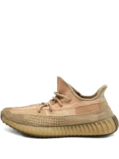 Pre-owned Adidas Originals Boost 350 V2 Boost Knit Sneakers In Neutral