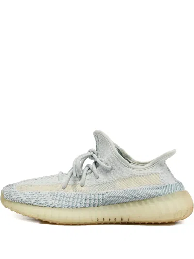 Pre-owned Adidas Originals Boost 350 V2 "cloud White Reflective" Sneakers In Blue
