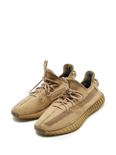 Pre-owned Adidas Originals Boost 350 V2 Earth Lace-up Sneakers In Brown