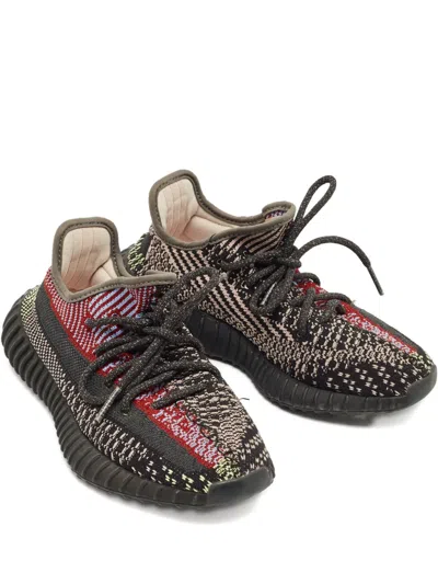 Pre-owned Adidas Originals Boost 350 V2 Knit Sneakers In Black
