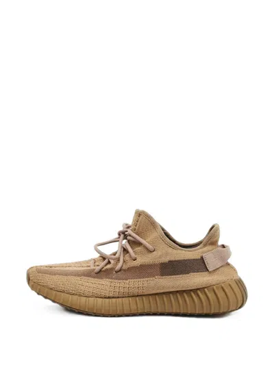 Pre-owned Adidas Originals Boost 350 V2 Knit Sneakers In Neutrals