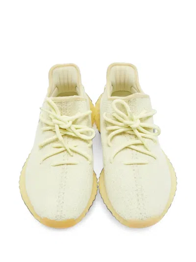 Pre-owned Adidas Originals Boost 350 V2 Knit Sneakers In Yellow
