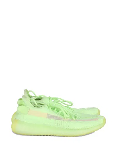 Pre-owned Adidas Originals Boost 350 V2 Lace-up Fastening Sneakers In Green