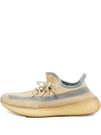 Pre-owned Adidas Originals Boost 350 V2 Lace-up Sneakers In Neutral