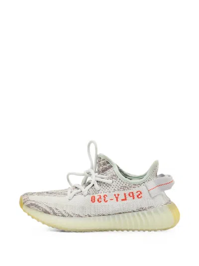 Pre-owned Adidas Originals Boost 350 V2 Lace-up Sneakers In Blue