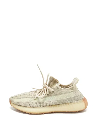 Pre-owned Adidas Originals Boost 350 V2 Lace-up Sneakers In Neutral