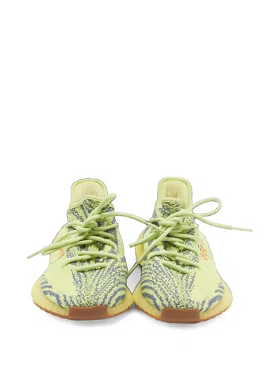 Pre-owned Adidas Originals Boost 350 V2 Lace-up Sneakers In Yellow