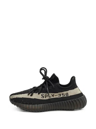 Pre-owned Adidas Originals Boost 350 V2 Low-top Sneakers In Black