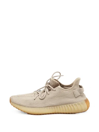 Pre-owned Adidas Originals Boost 350 V2 Low-top Sneakers In Neutral