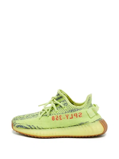 Pre-owned Adidas Originals Boost 350 V2 Sneakers In Green