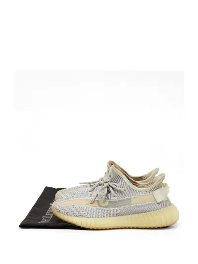 Pre-owned Adidas Originals Boost 350 V2 Static Non Reflective Sneakers In Gray