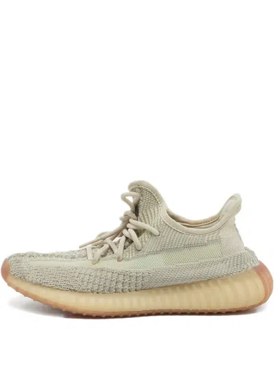 Pre-owned Adidas Originals Boost 350 V2striped Shoes In Neutral