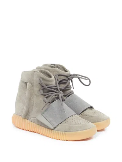 Pre-owned Adidas Originals Boost 750 Glow In The Dark High-top Sneakers In Gray