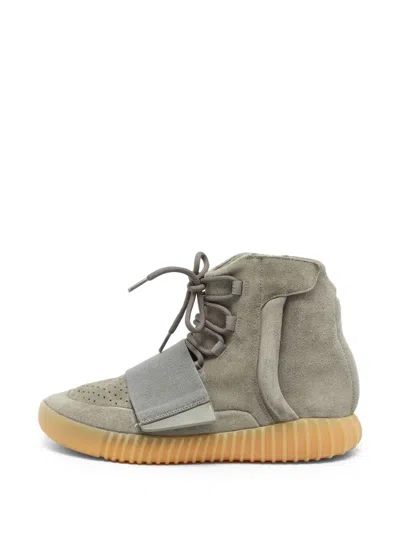 Pre-owned Adidas Originals Boost 750 High-top Sneakers In Gray