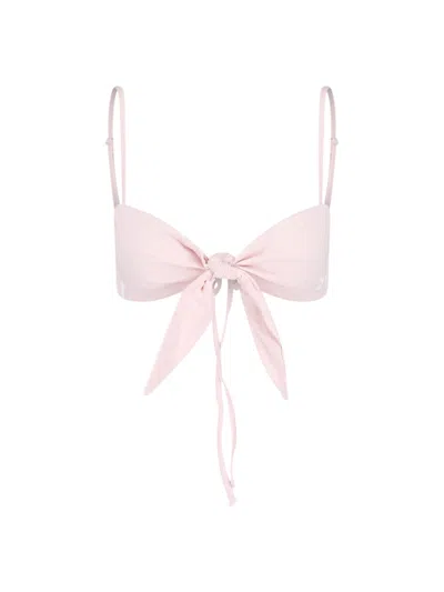 Adidas Originals Bow Bralette Top In Pink