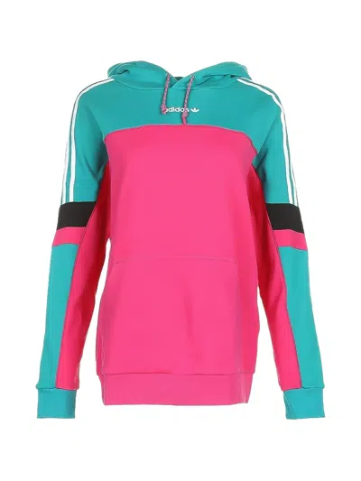 Adidas Originals Boyfriend Colourblock Hoodie In Pink