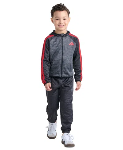 Adidas Originals Kids' Boys' 2t-7 Long-sleeve Jacket And Jogger, 2-piece Set In Yellow
