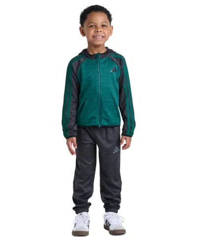 Adidas Originals Kids' Boys' 2t-7 Long-sleeve Jacket And Jogger, 2-piece Set In Multi