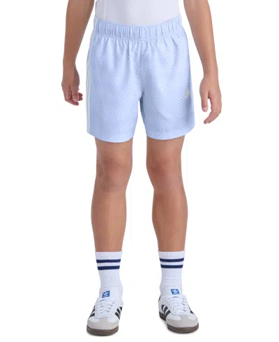 Adidas Originals Kids' Boys' 8-20 Elastic Waistband World Soccer Shorts In Blue