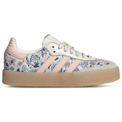 Adidas Originals Kids' Boys  X Liberty London Sambae In Off White/blush Pink