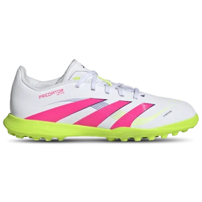 Adidas Originals Kids' Boys Adidas Adidas Predator Club Turf In White/lucid Pink/lucid Lemon