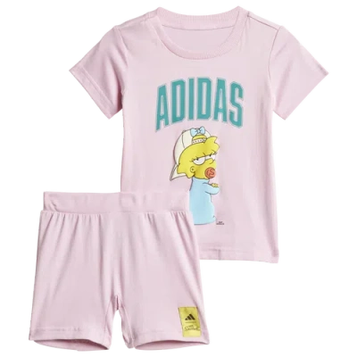 Adidas Originals Kids' Boys Adidas Adidas X The Simpsons T-shirt Set In Pink