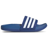 Adidas Originals Teen Adilette Striped Slides In Team Royal Blue/white/bright Royal