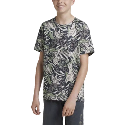 Adidas Originals Kids' Boys Adidas Disney Lion King T-shirt In Tent Green/simple Brown/carbon