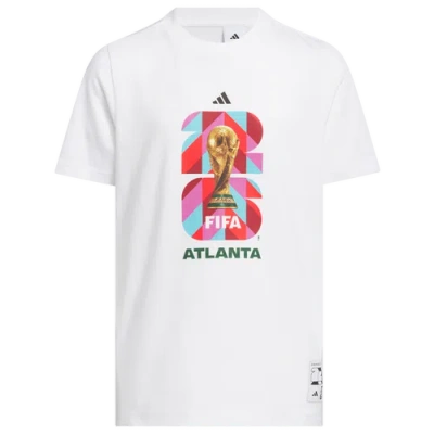 Adidas Originals Kids' Boys Adidas Fifa World Cup 26 Host City Atlanta Tee In White