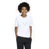 Adidas Originals Boys Adidas Messi Icon Graphic Soccer T-shirt In White