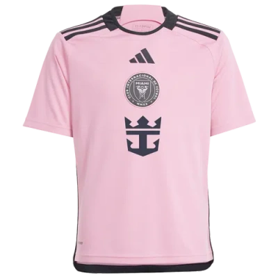 Adidas Originals Kids' Boys Adidas Messi Miami Soccer Jersey In Easy Pink/black